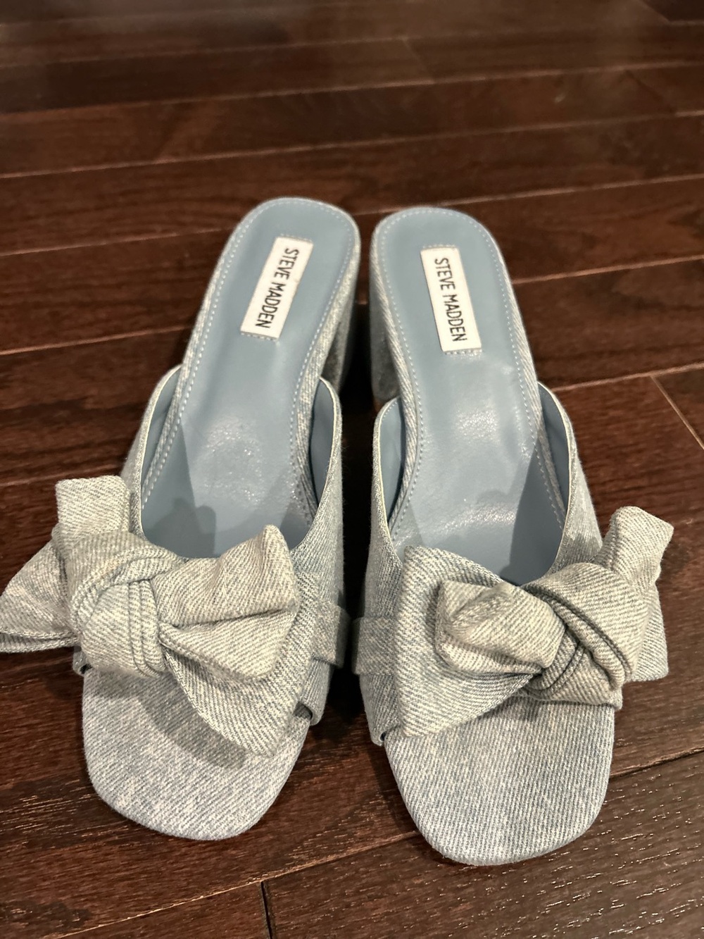 Steve Madden denim Bow sandals